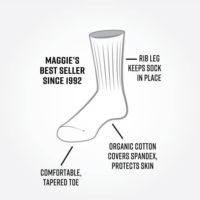 Organic Cotton Classic Crew Socks