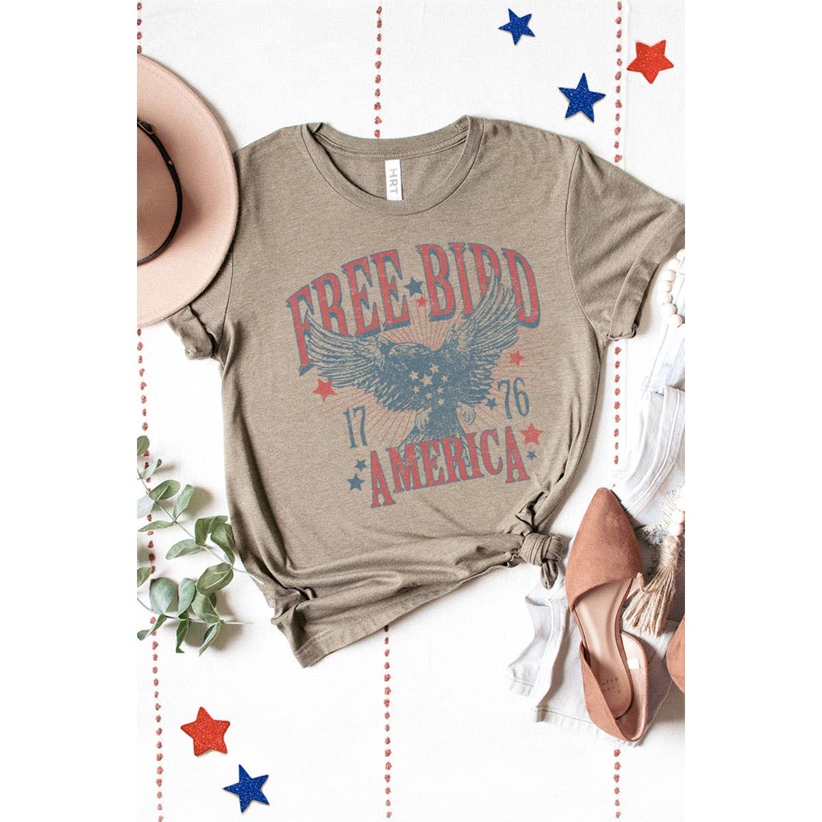 FREE BIRD WASHED GRAPHIC TEE