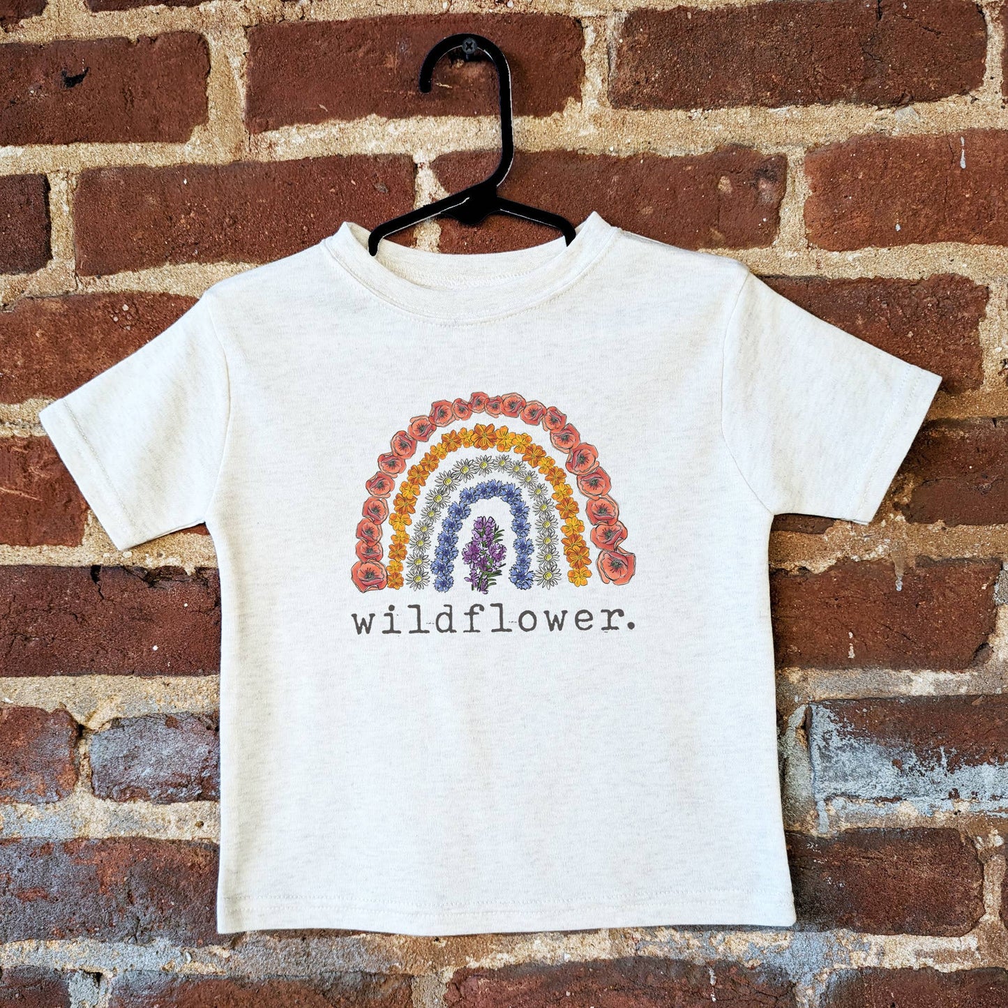 Wildflower Rainbow Shirt Outdoor Nature Clothing for Girls