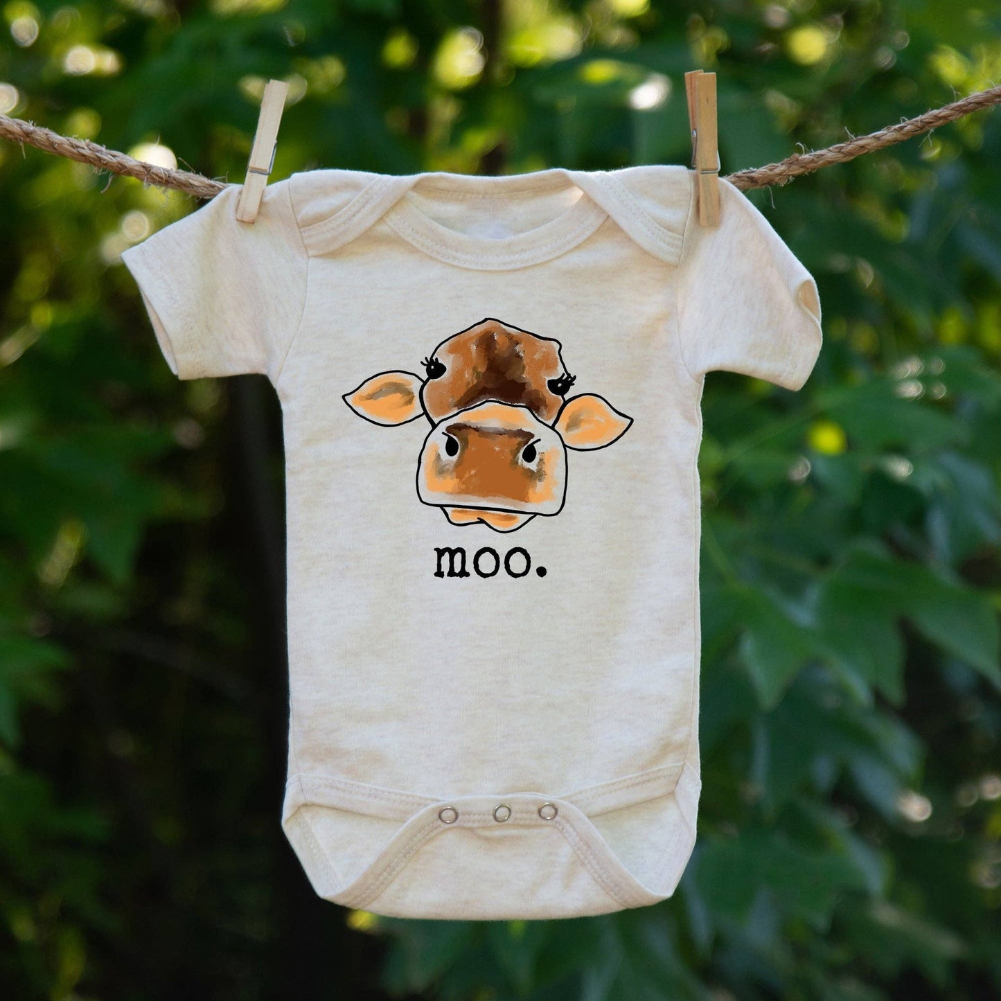 MOO Cow Baby Onsie