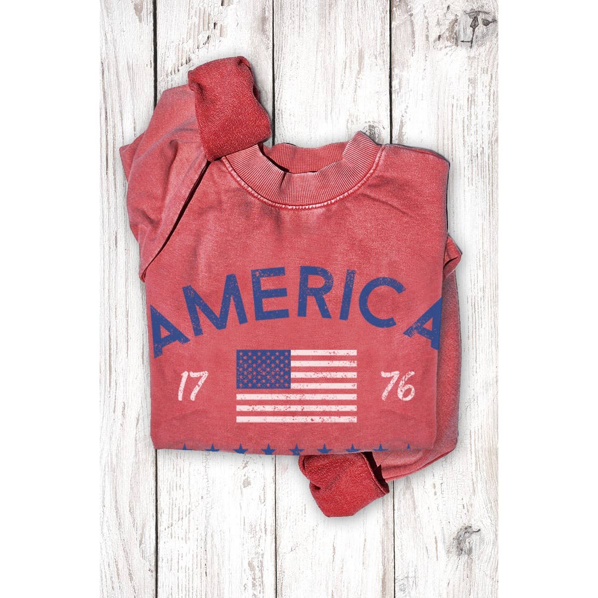 AMERICA 1776 MINERAL GRAPHIC  SWEATSHIRTS