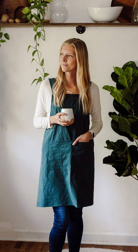 Heirloom Cross Back Apron
